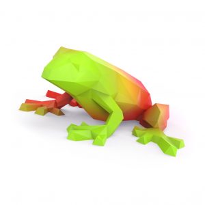 high res color frog