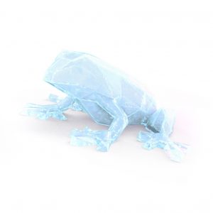 clear resin frog