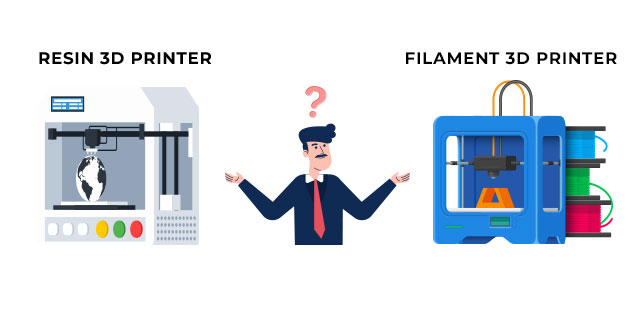 Resin vs. Filament 3D Printer