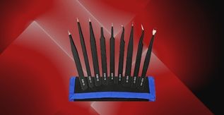 Kingsdun 9PCS Stainless Steel Tweezer Set