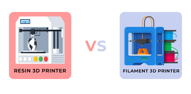 Resin 3D Printer vs. Filament 3D Printer 