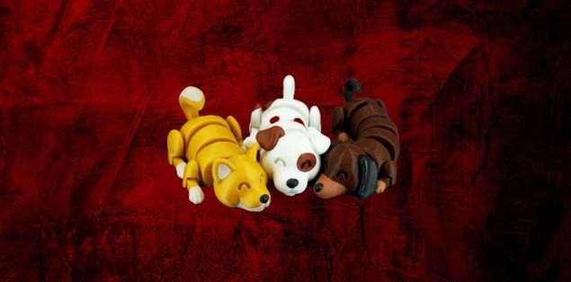 3D Printed Lazy Dogs